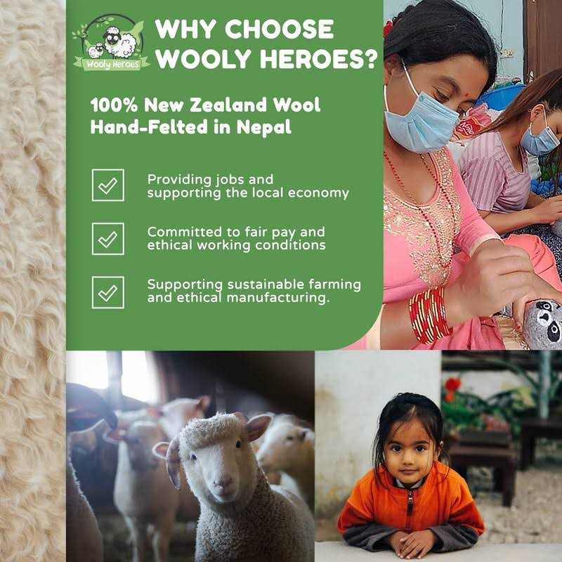 Wooly Heroes Dryer Balls Organic Wool