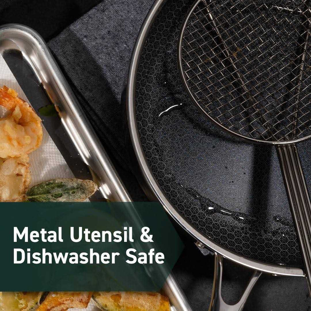 HexClad Hybrid Stainless Steel Frying Pan