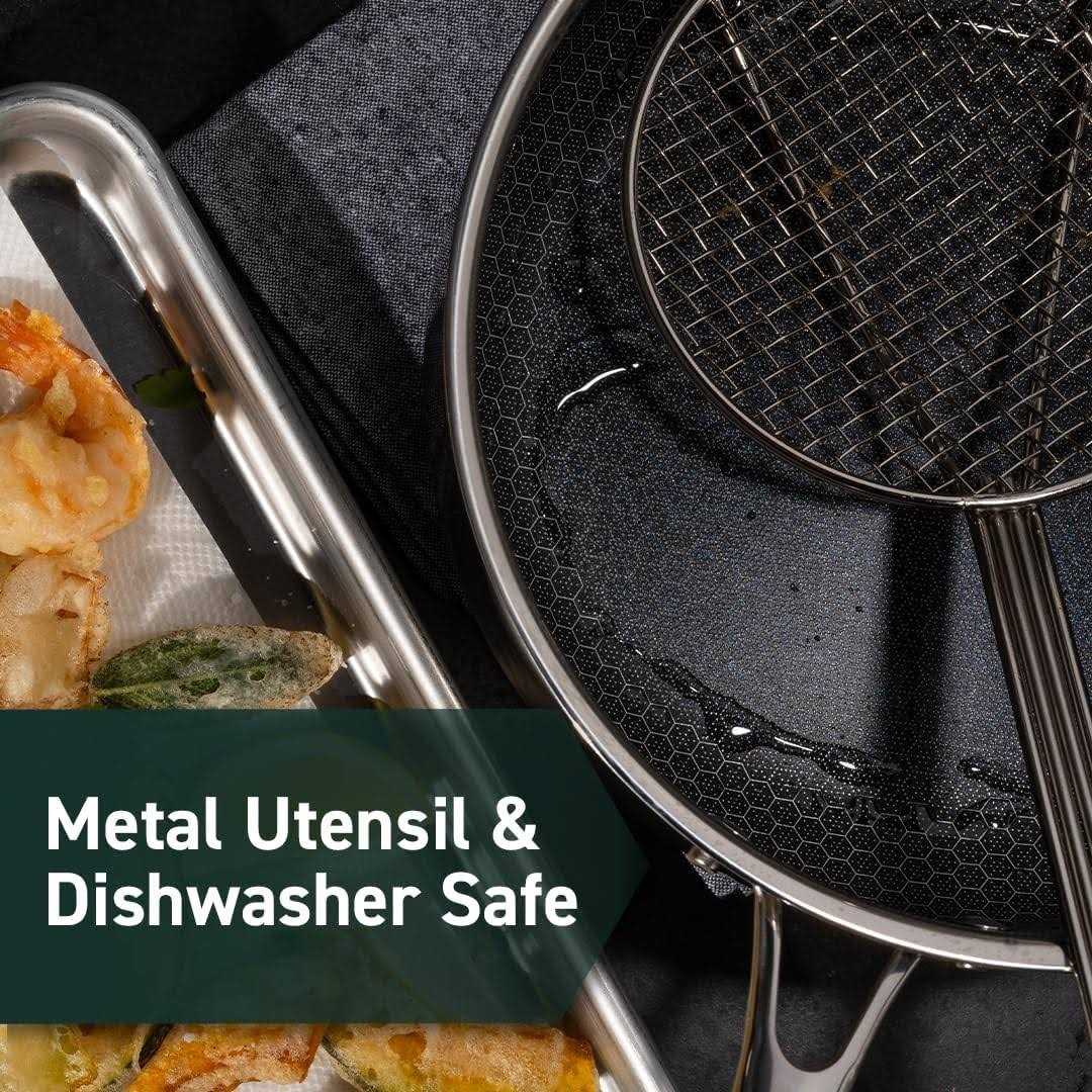 HexClad Hybrid Stainless Steel Frying Pan