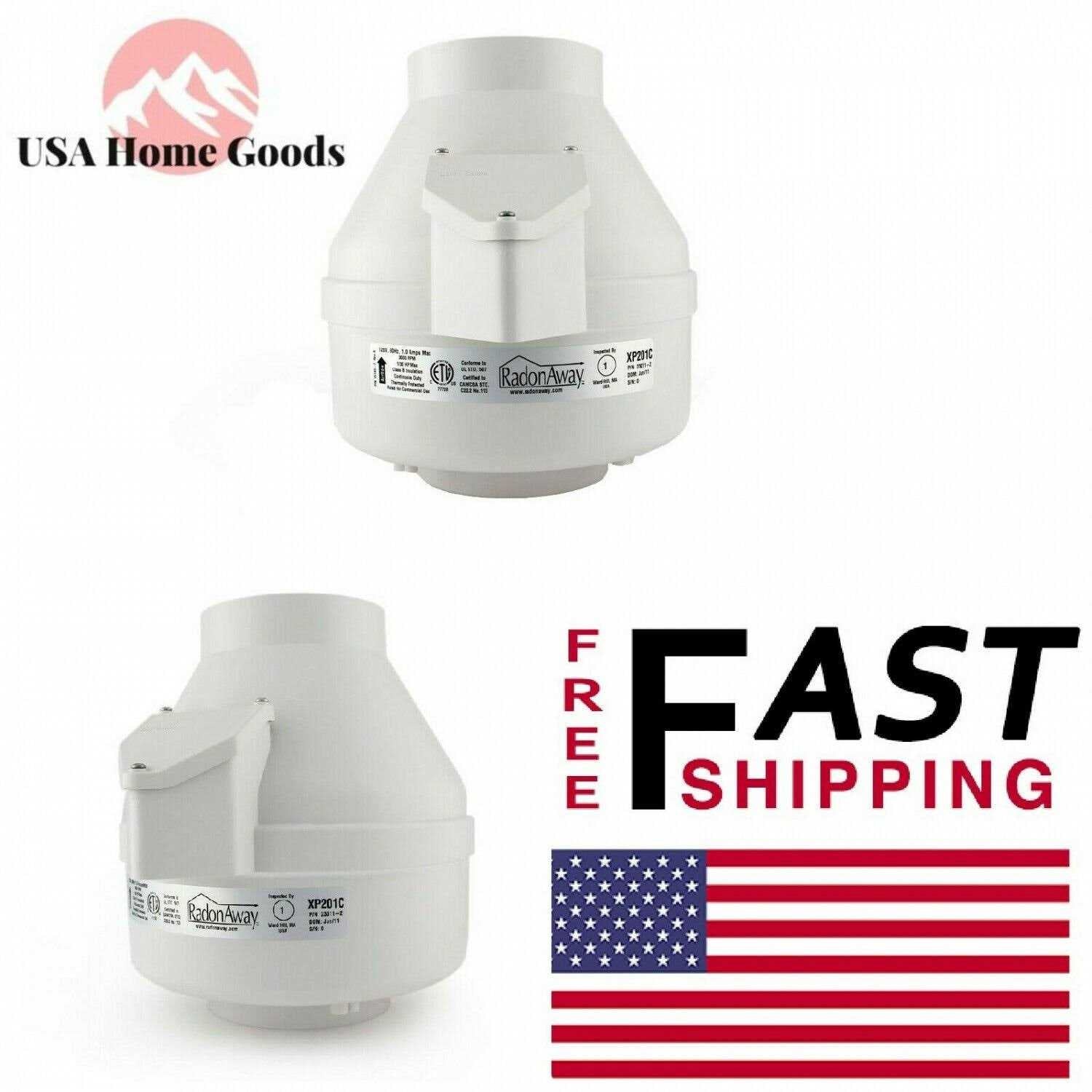 RadonAway XP201 Radon Mitigation Fan