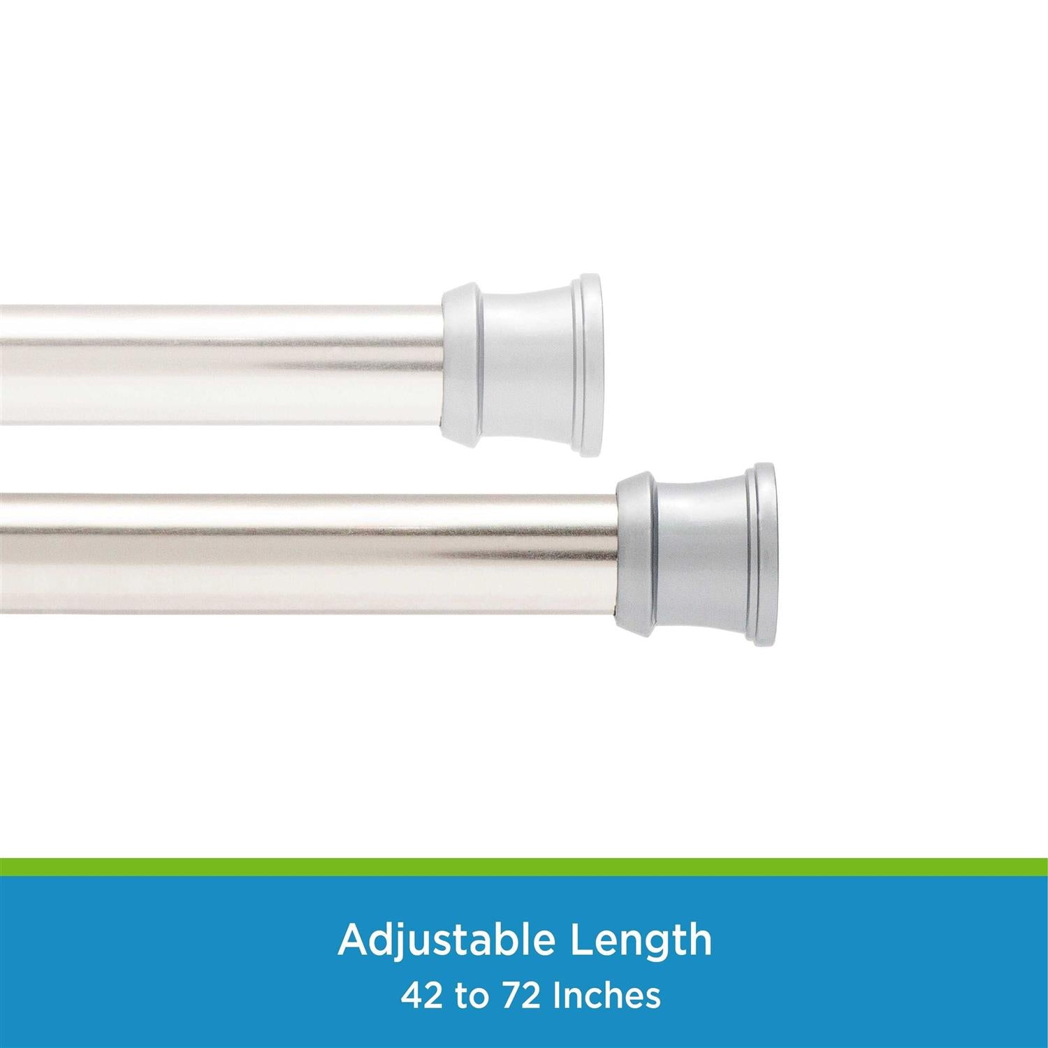 Kenney Twist & Fit No Tools Tension Shower Curtain Rod