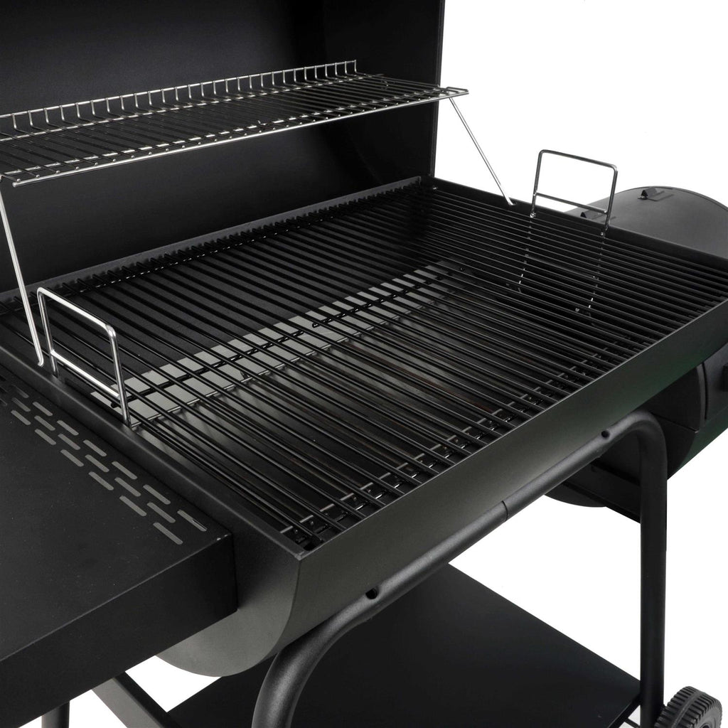 Expert Grill 28 Offset Charcoal Smoker Grill with Side Firebox