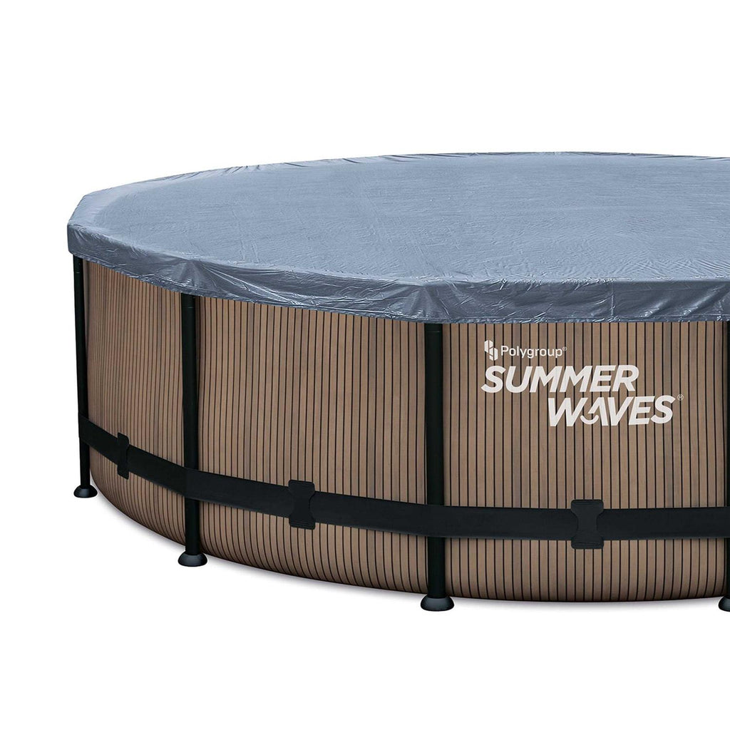 Summer Waves Elite Round Frame Above Ground Swimming Pool