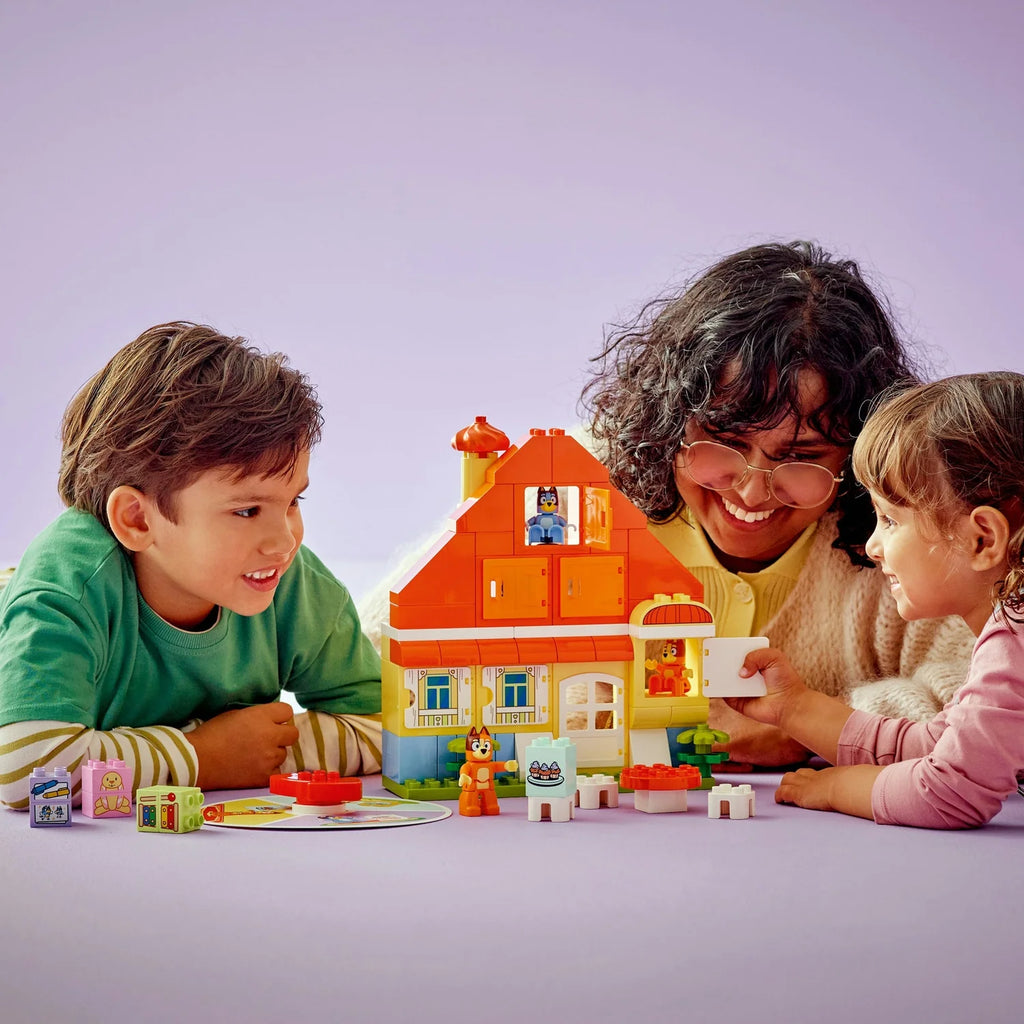 LEGO® DUPLO® Bluey: Bluey’s Family House with Memory Game Interactive Toy 10459