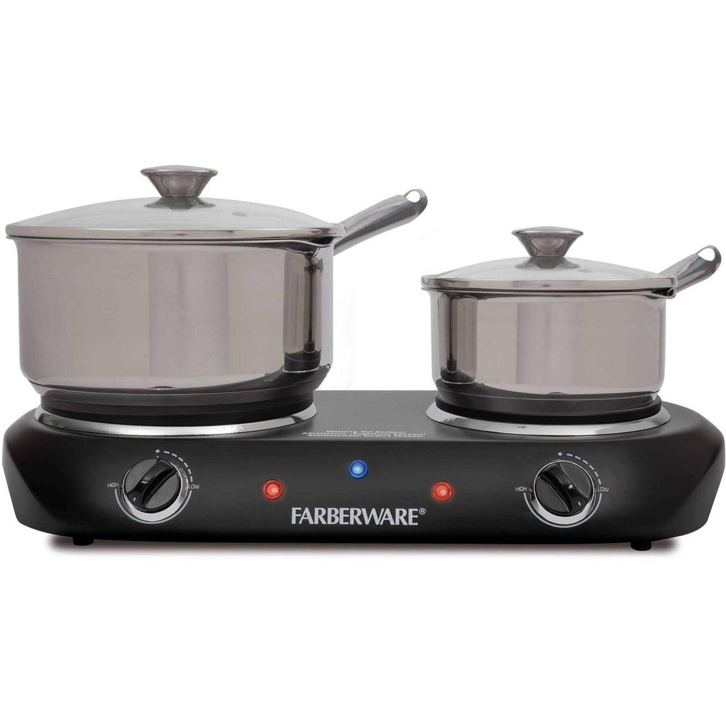 Farberware Royalty 1800 W Double Burner Black Electric Cooktop