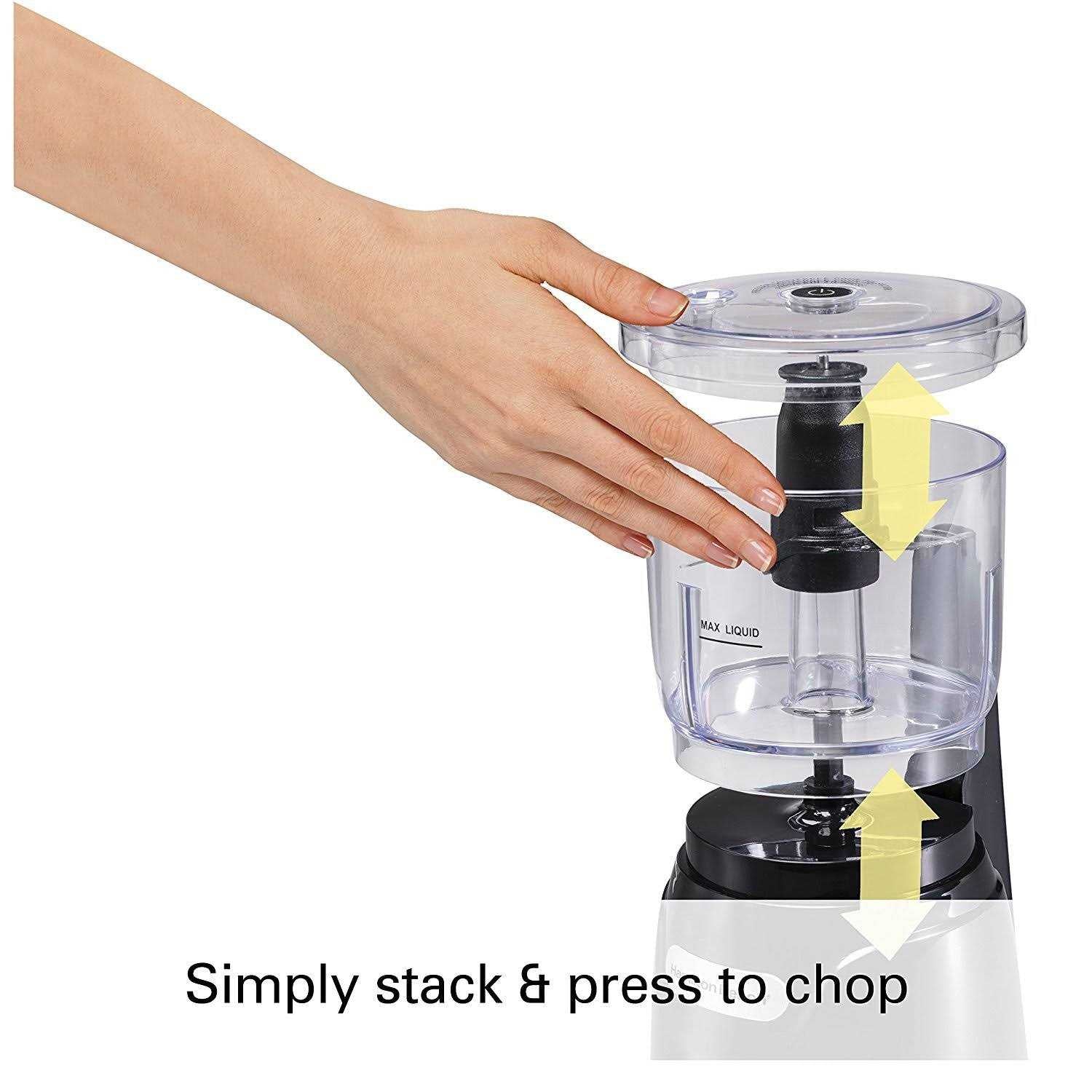 Hamilton Beach 3 Cup Stack Press Food Chopper