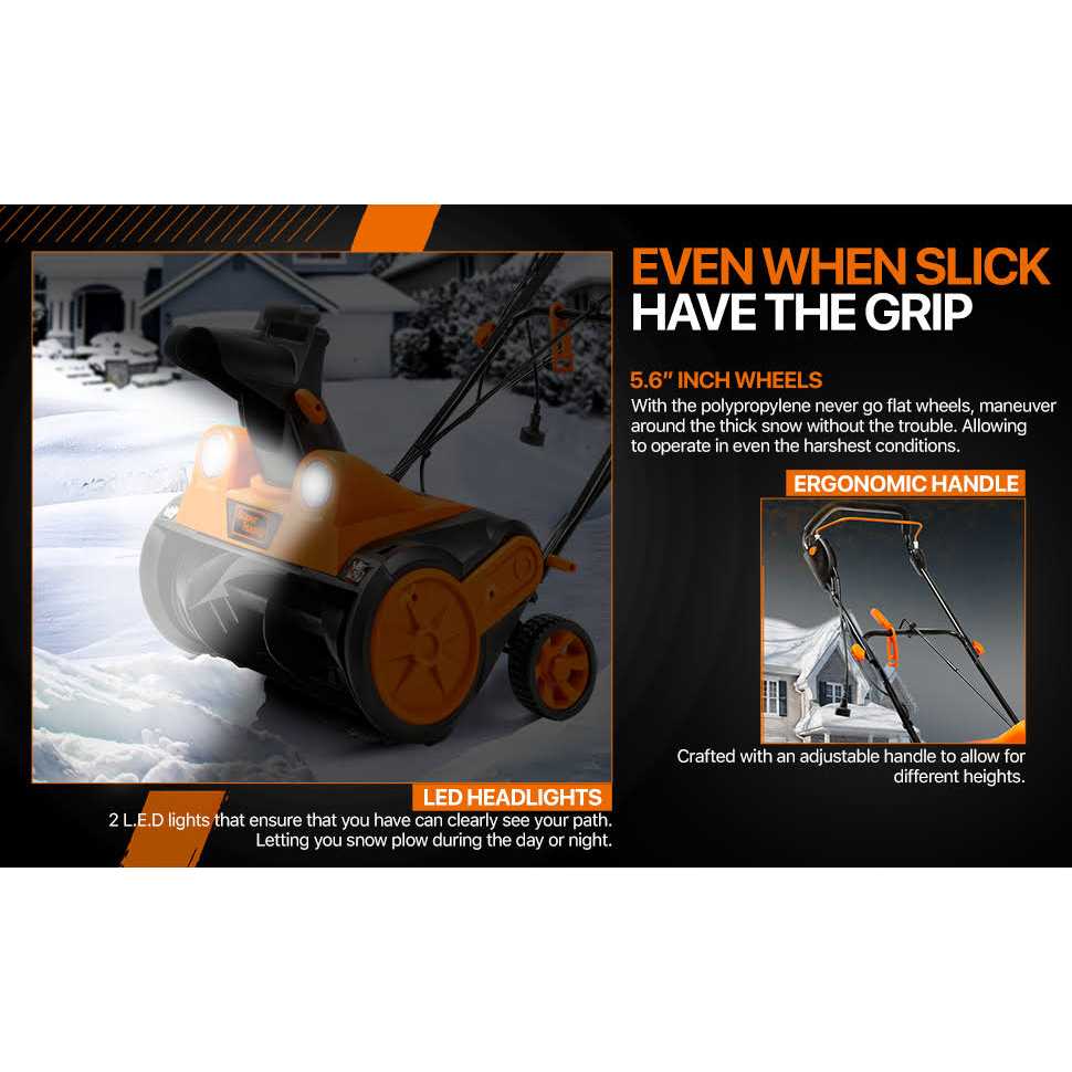 SuperHandy Electric Snow Thrower TRI-GUT110