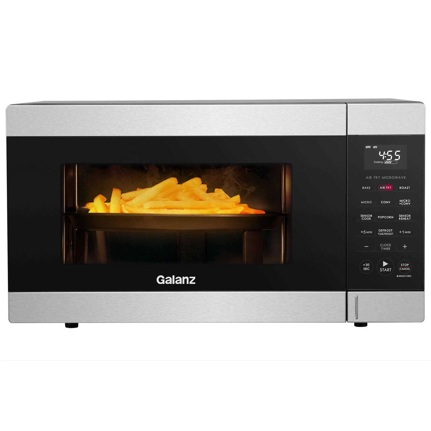 Galanz Stainless Steel Air Fry Microwave Oven With Sensor Cook