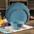 The Pioneer Woman Farmhouse Lace 12-Piece Dinnerware Set