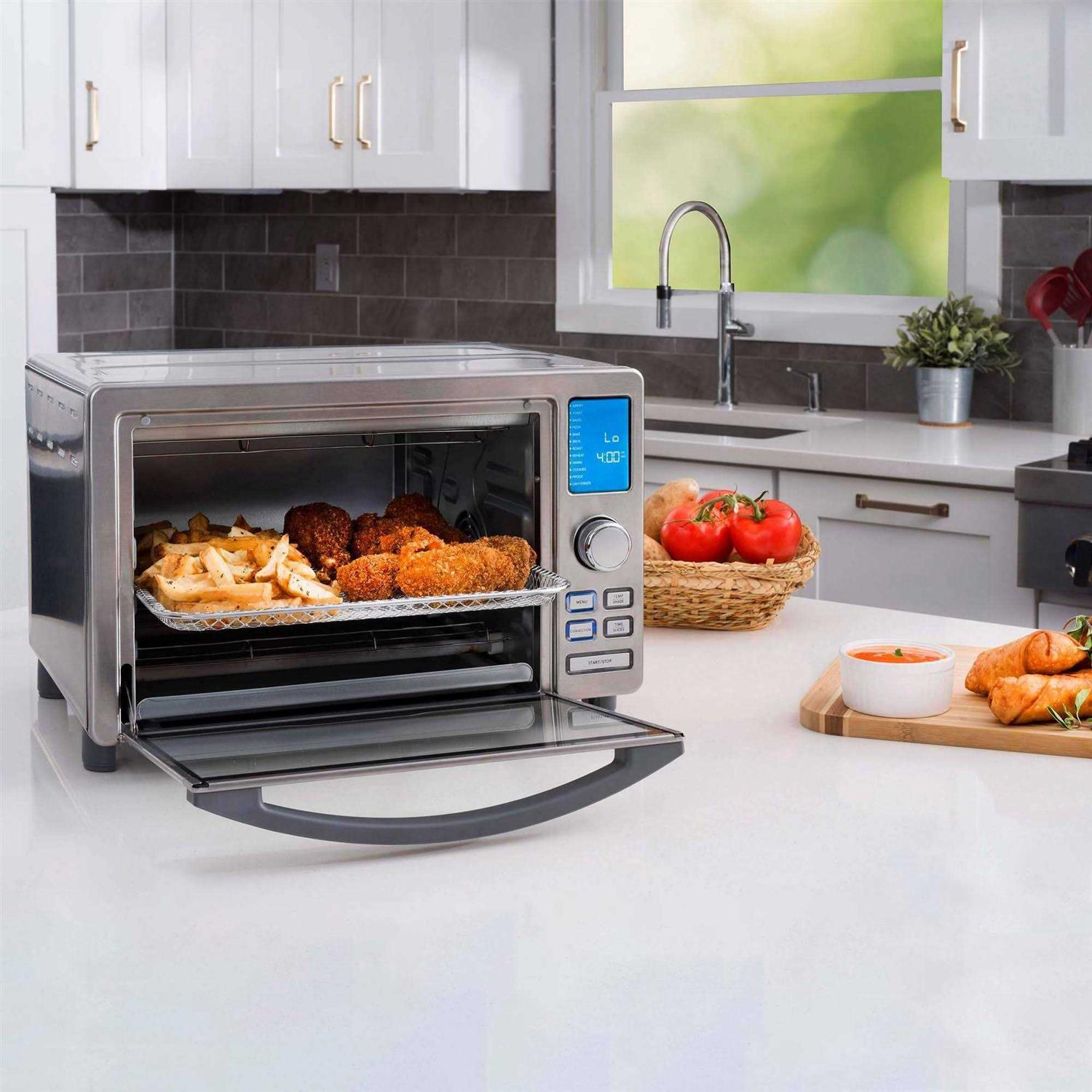 Gourmia Digital Stainless Steel Toaster Oven Air Fryer Silver
