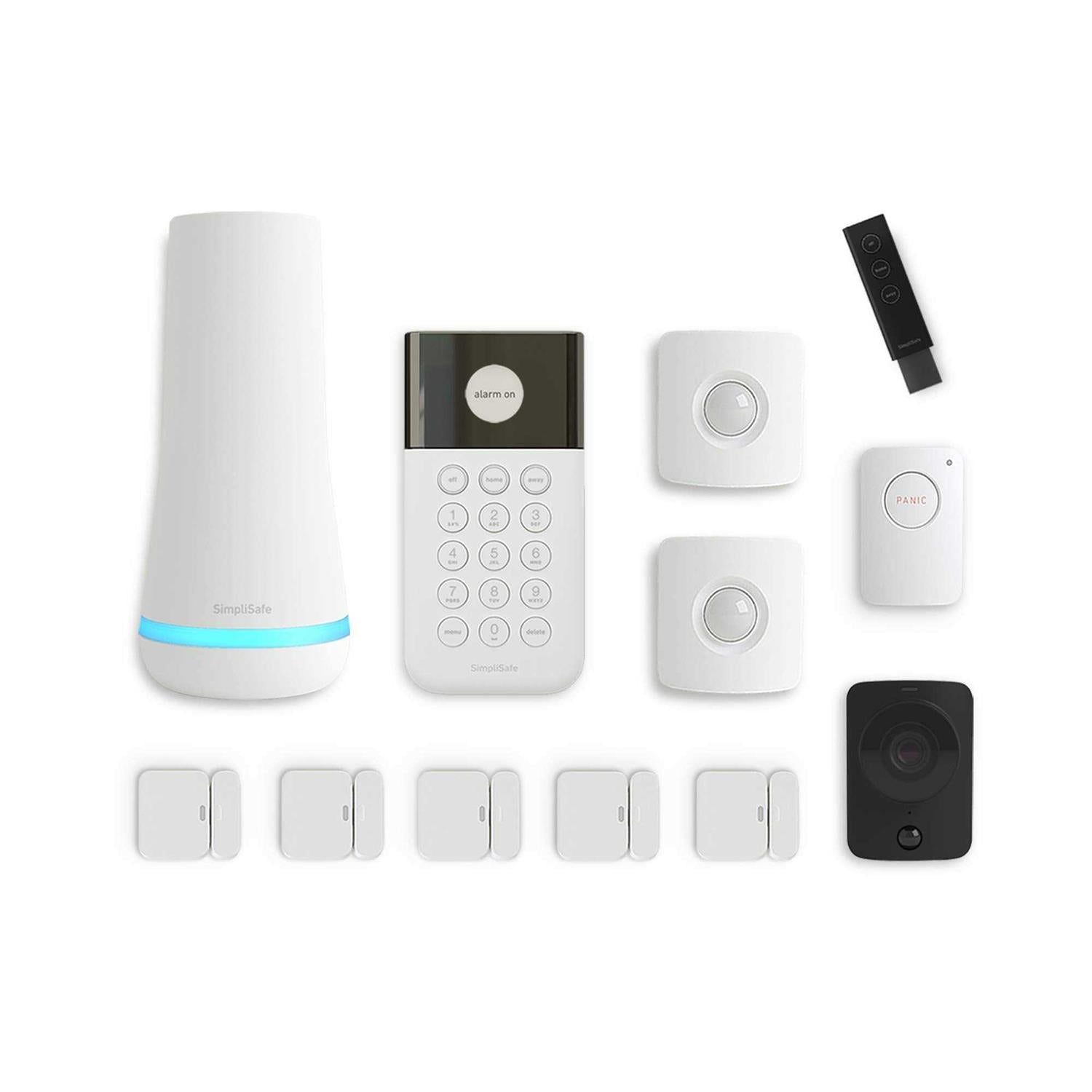 Simplisafe 12 Piece Wireless Home Security System w/HD Camera