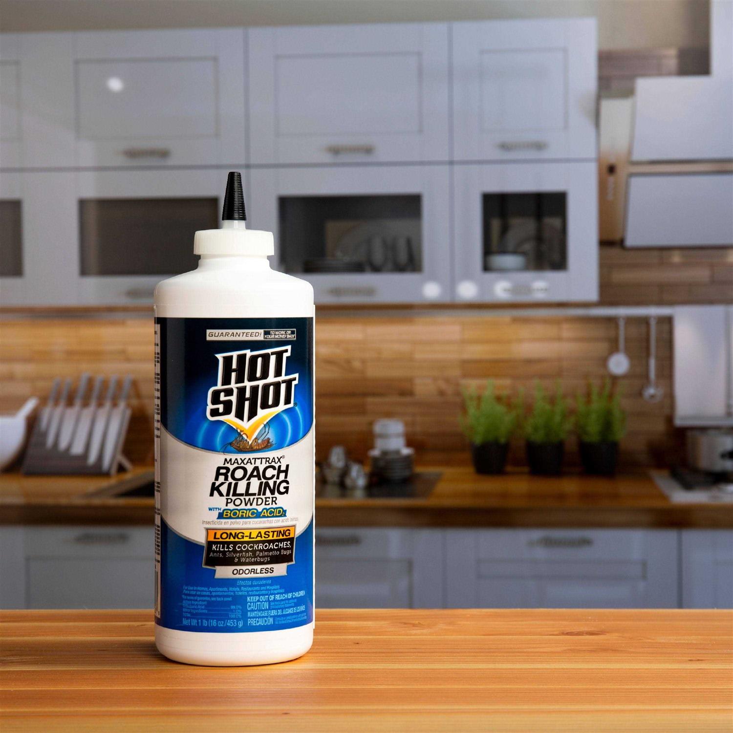 Hot Shot MaxAttrax Roach Killing Powder with Boric Acid