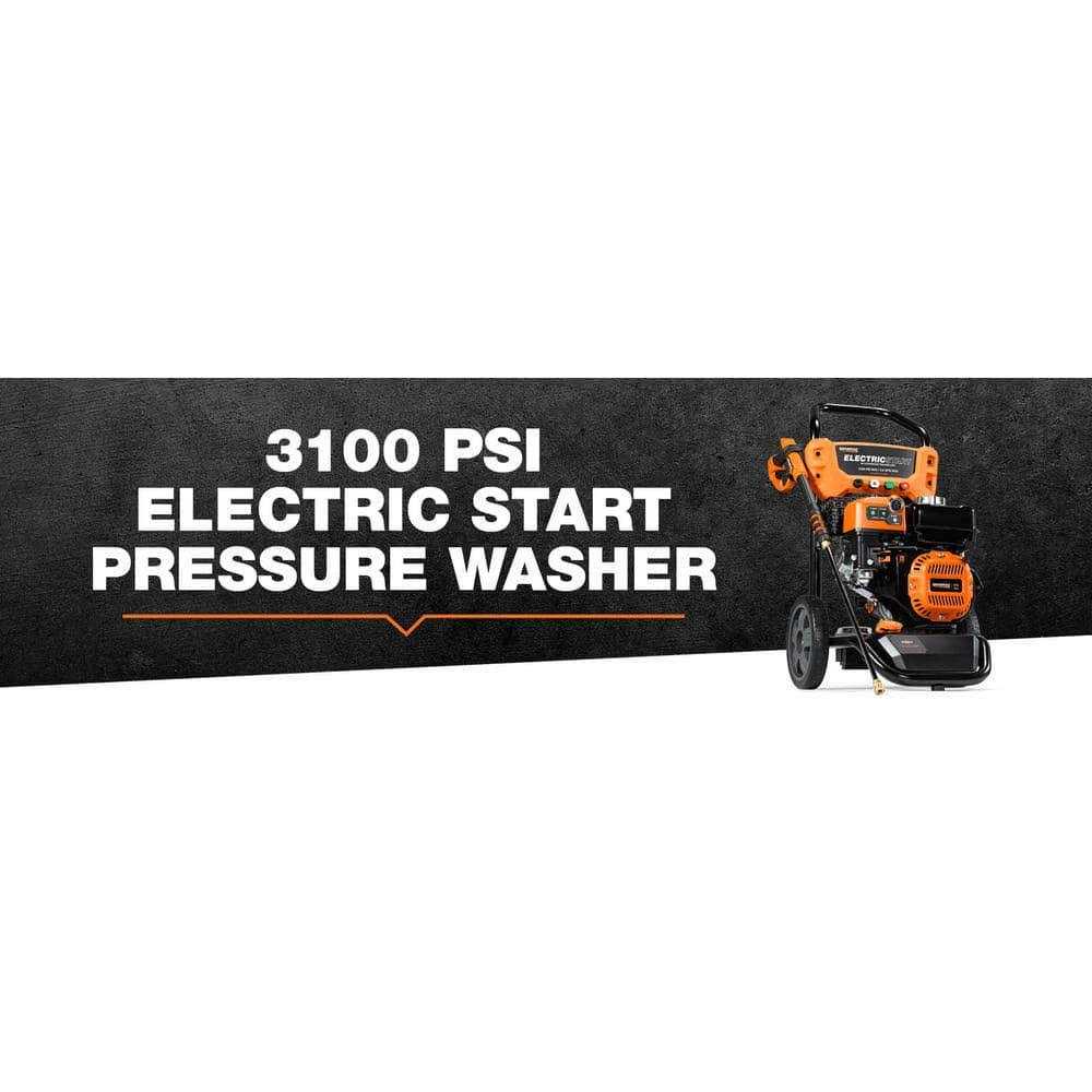 Generac 8894 3100 PSI Corded Electric Start Gas Pressure Washer