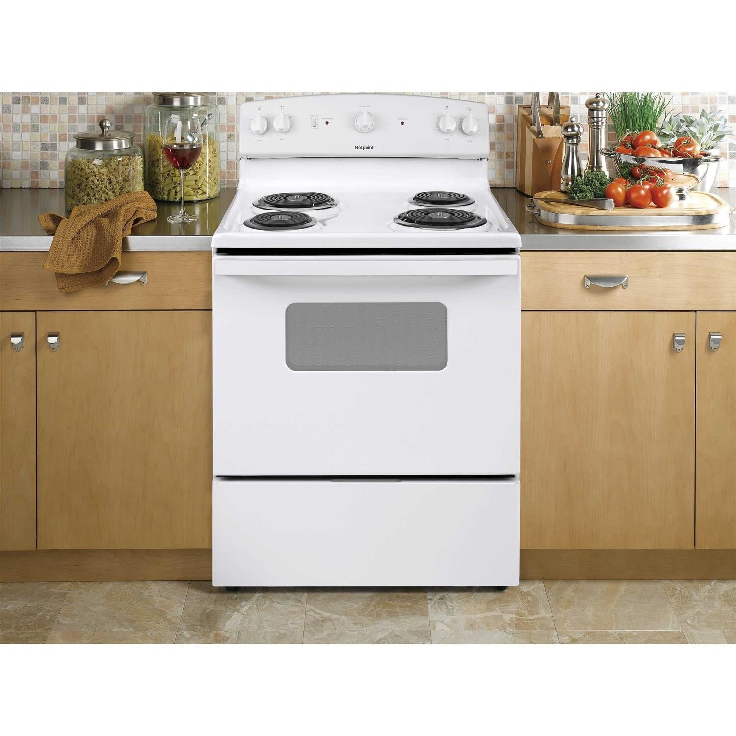 Hotpoint 30 Free-Standing Electric Range RBS330DRWW