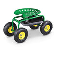 Castlecreek Rolling Garden Seat with Built-in Tray
