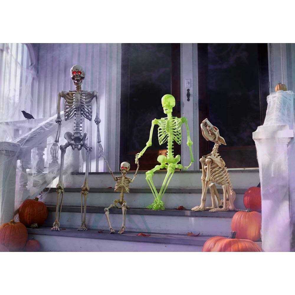 Home Accents Holiday 5 ft. Poseable Skeleton with LED Illumination