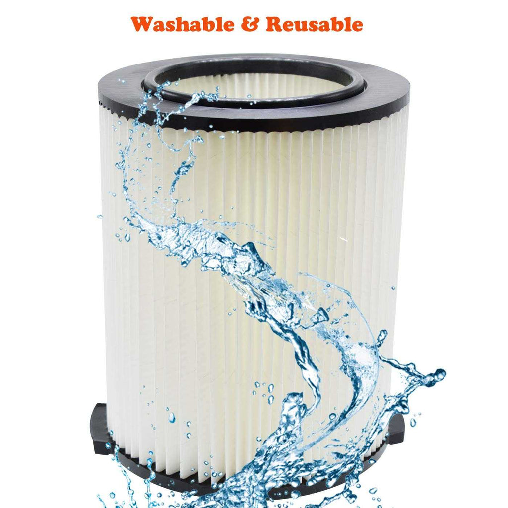 VF4000 Replacement Filter for Ridgid 72947 Wet Dry Vac 5 to 20-Gallon 6-9 Gal Husky Craftsman 17816 Vacuum Compatible WD5500 WD0671 WD1270 RV2400A