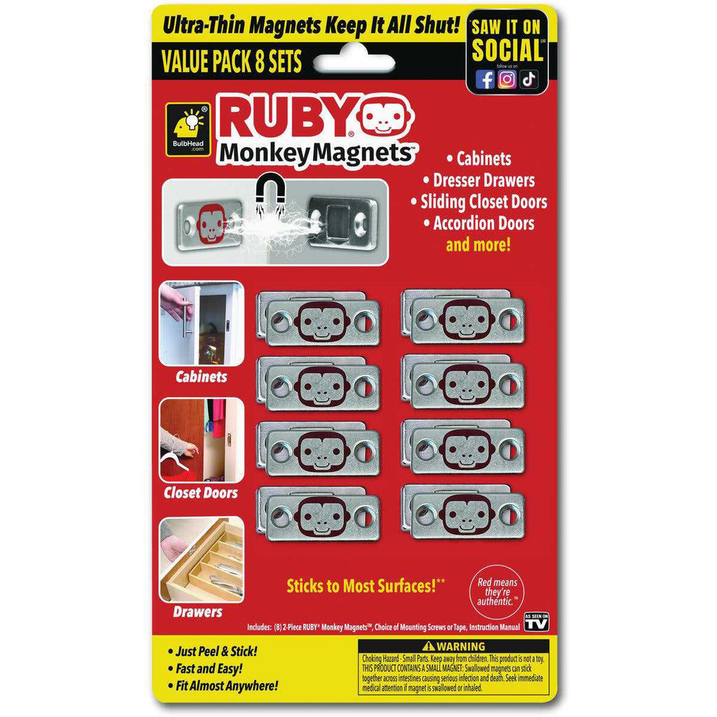 Ruby Monkey Magnets
