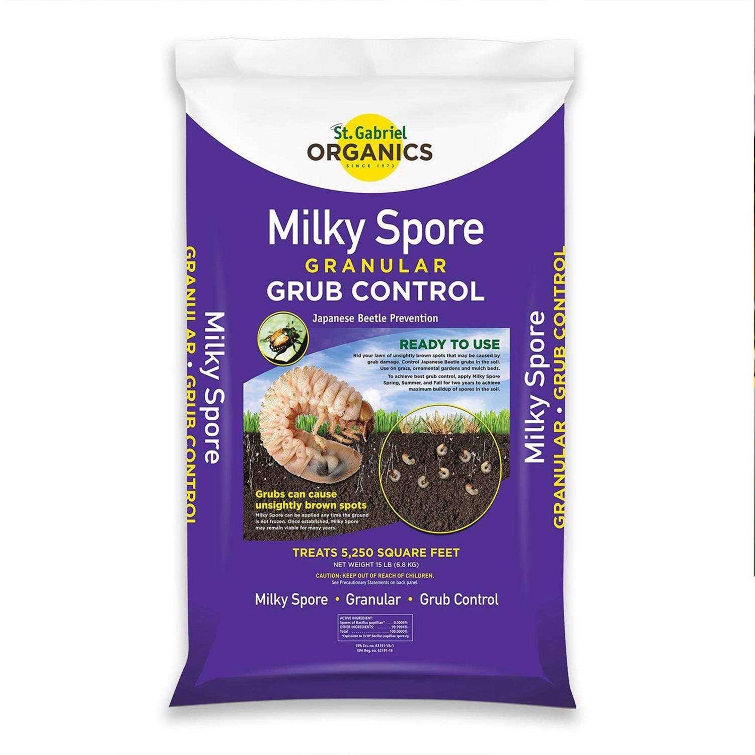 St. Gabriel Organics Milky Spore Granular Japanese Beetle Grub Control