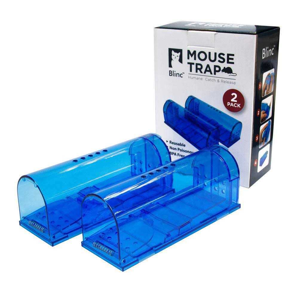 Humane Mouse Trap Catch and Release Mouse Traps That Work 2 Pack mice Trap No Kill for mice/Rodent Pet Safe Best Indoor/Outdoor