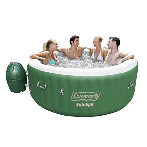 Coleman SaluSpa Iatable Hot Tub Spa, Green & White