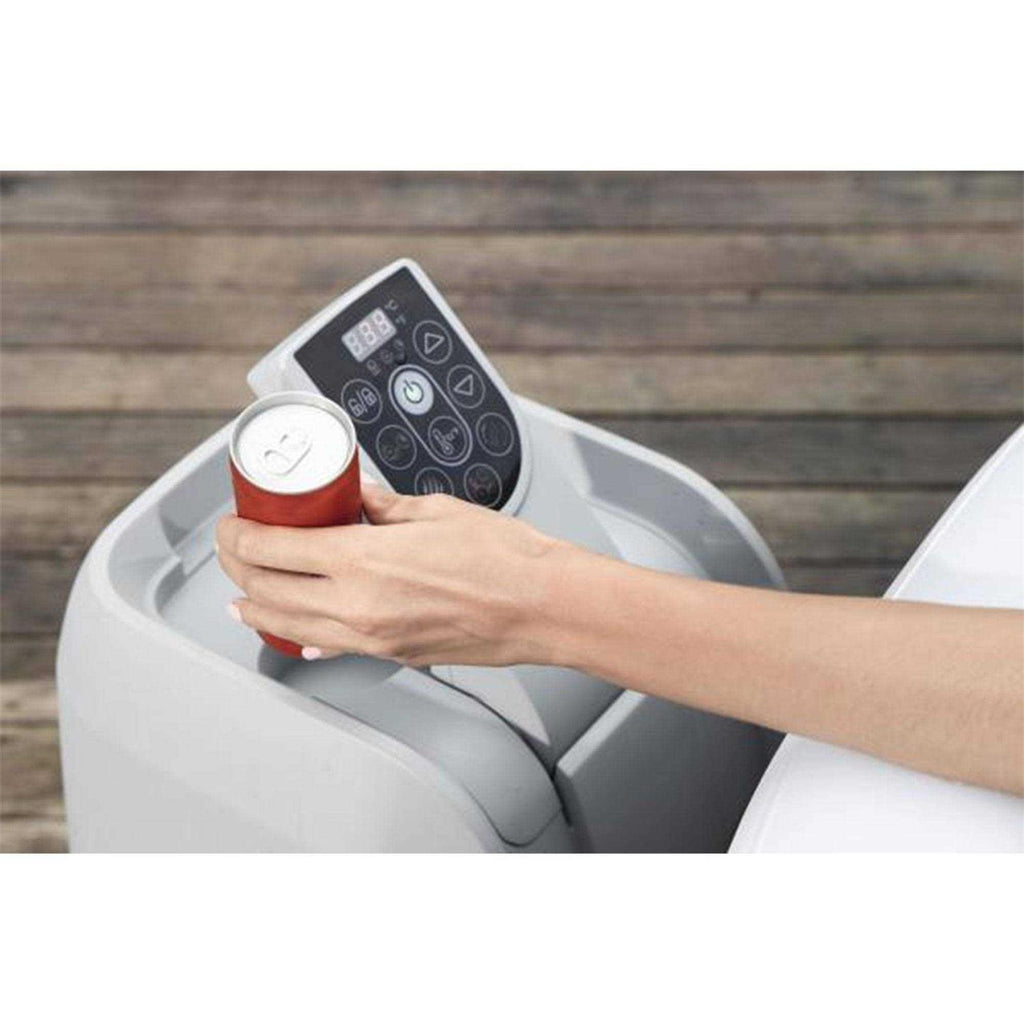 Bestway Miami SaluSpa 4 Person Iatable Round Hot Tub with 140 AirJets