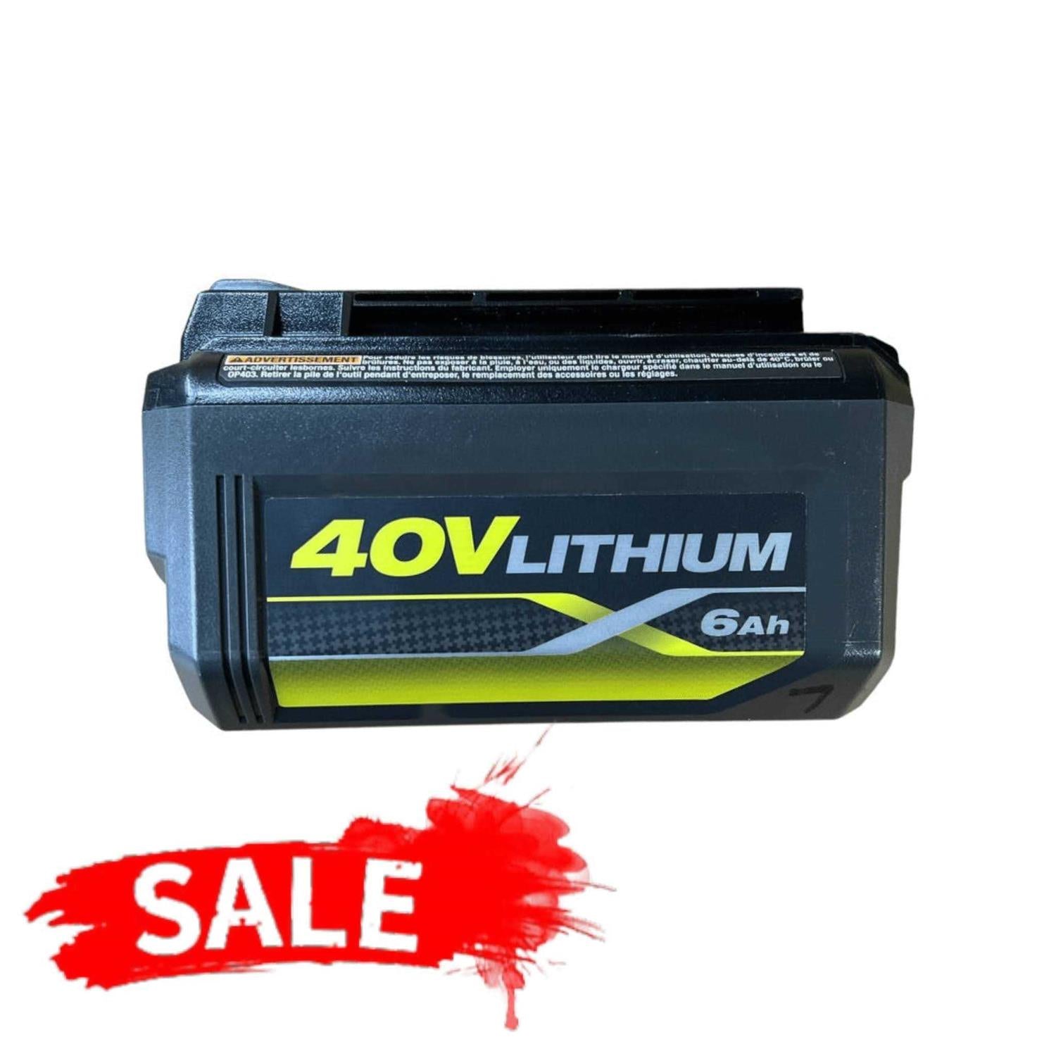 RYOBI 40-Volt 6.0 Ah High Capacity Lithium-Ion Battery