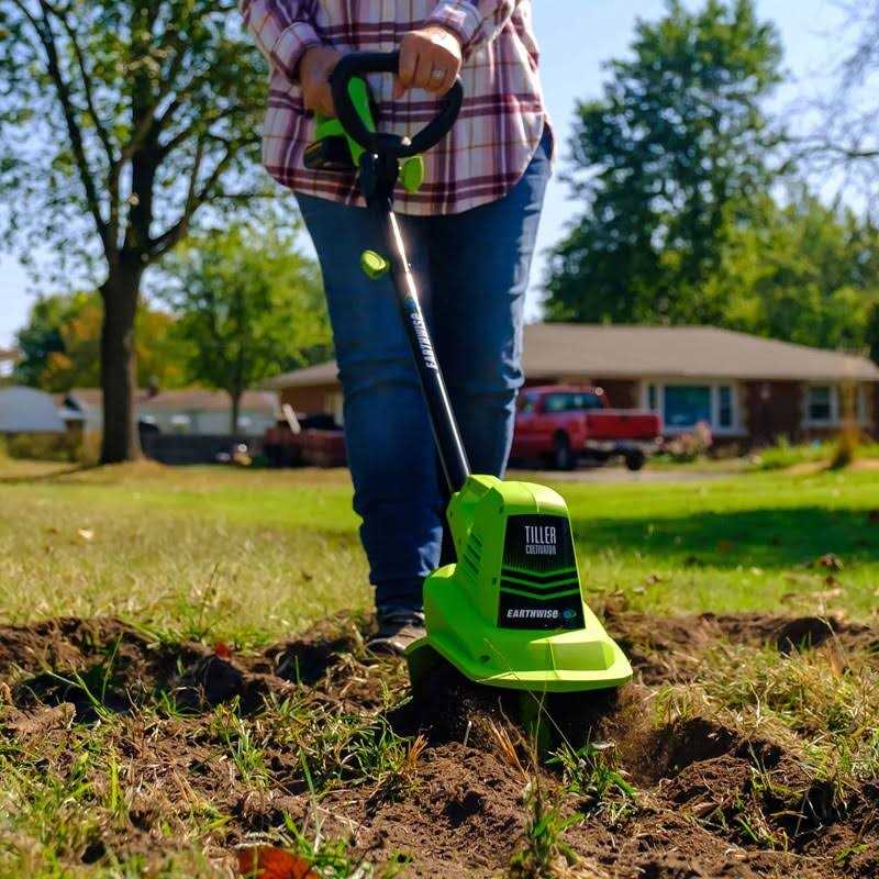 Earthwise 20-Volt 7.5-Inch Cordless Electric Garden Tiller Cultivator TC70020IT