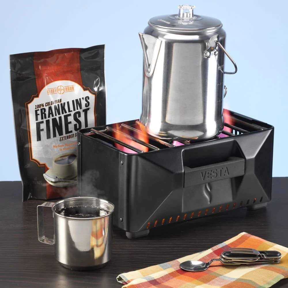 Insta-Fire Vesta Self-Powered Camping Indoor/Outdoor Heater & Stove
