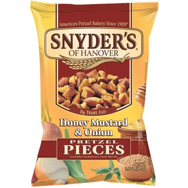 Snyder’s of Hanover 3.5 Oz. Honey Mustard & Onion Pretzels