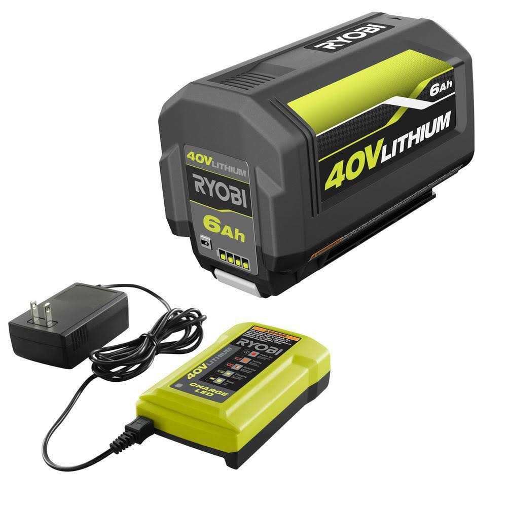 Ryobi 20 in. 40-Volt Brushless Lithium-Ion Cordless Battery Walk Behind Push Lawn Mower 6.0 Ah Battery/Charger Included
