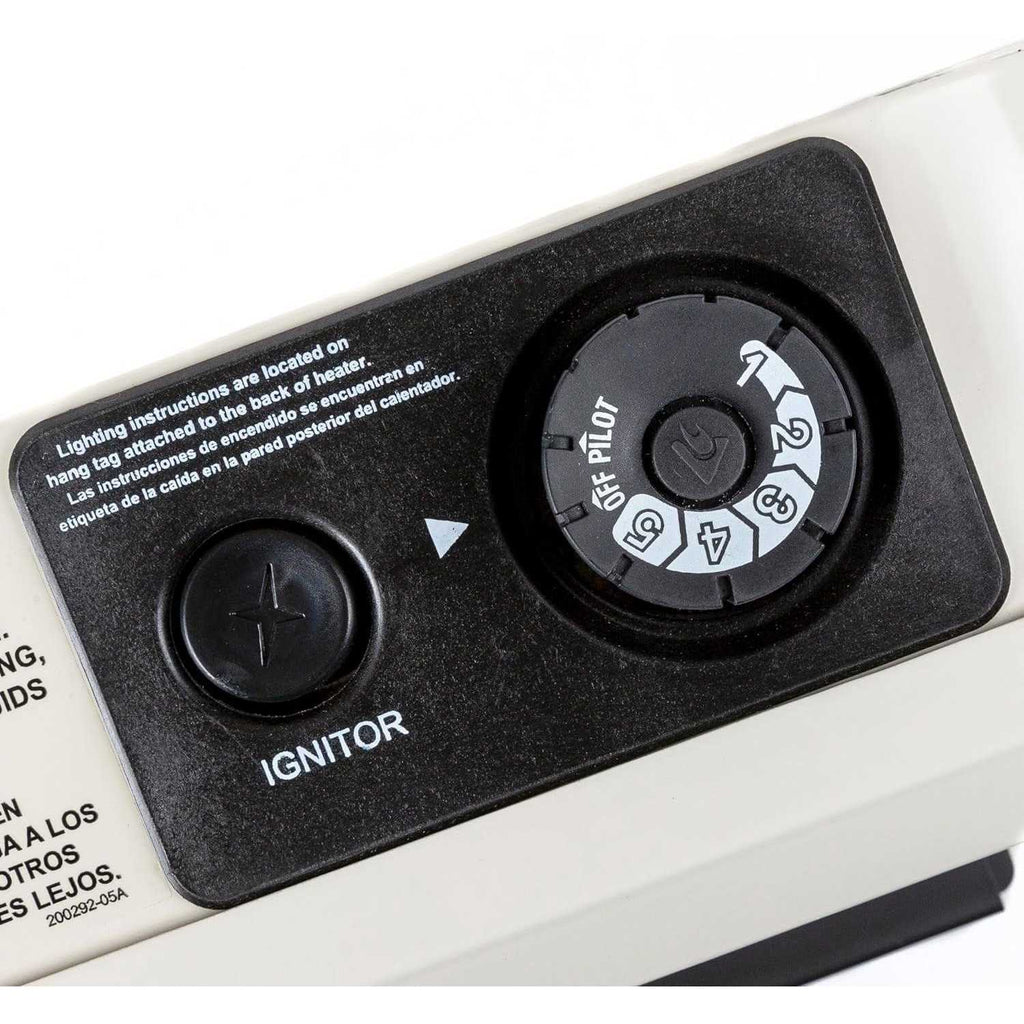 HearthSense 30,000 BTU, Ventless Dual Fuel Infrared Plaque Heater with Base and Blower