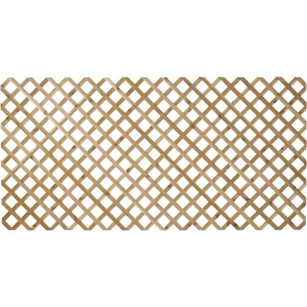 Real Wood Products 4 Ft. W. x 8 Ft. L. x 1/2 In. Thick Natural Cedar Lattice Panel