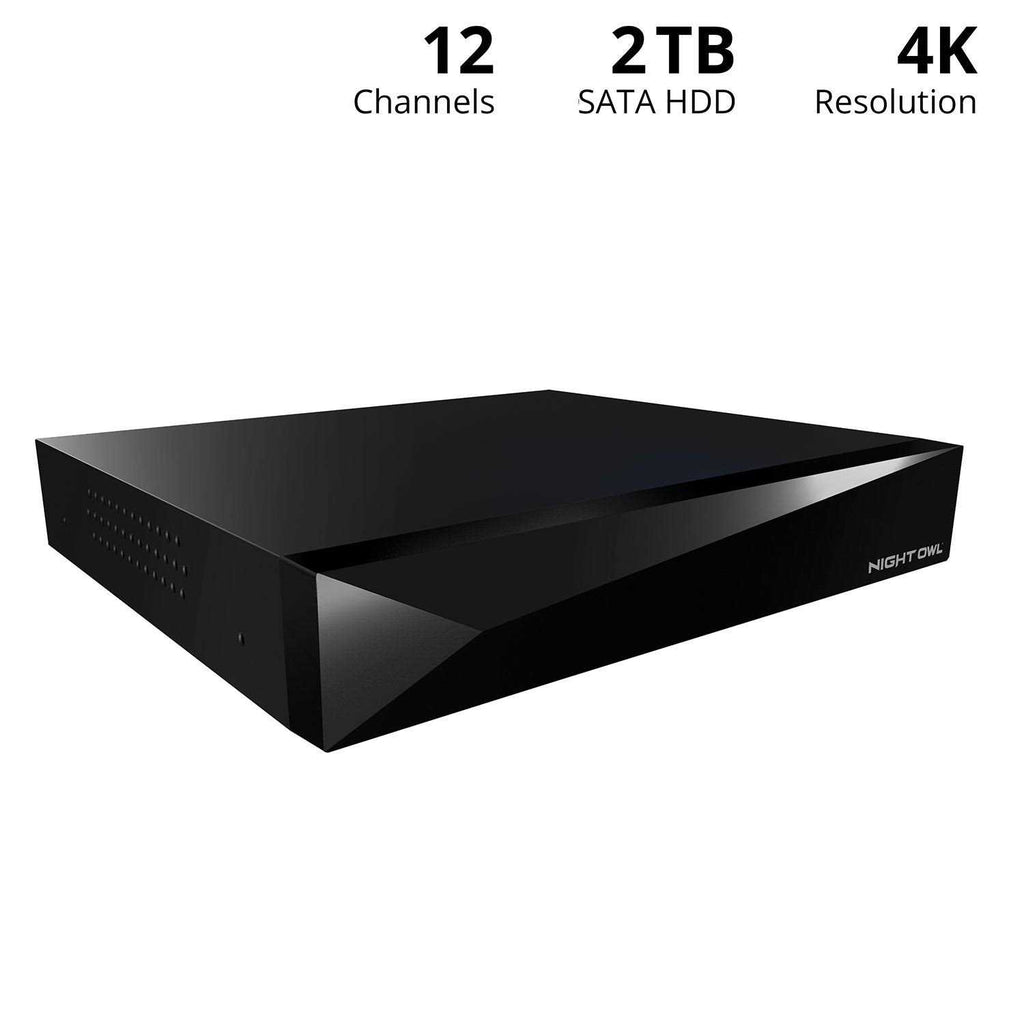 Night Owl 2-Way Audio 12 Channel 4K DVR with 2TB Hard Drive DVR-FTD8-82
