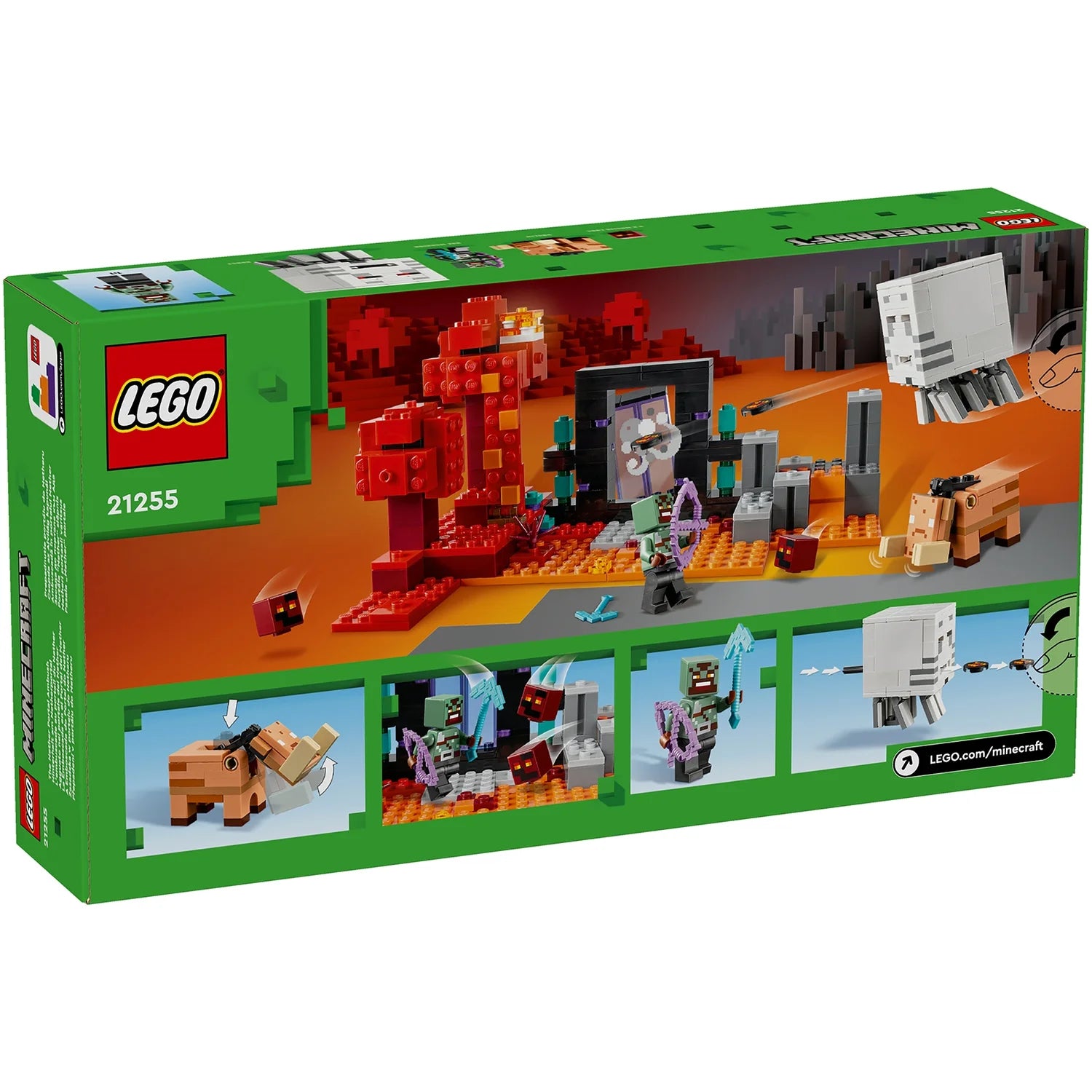 LEGO Minecraft The Nether Portal Ambush Building Toy 21255