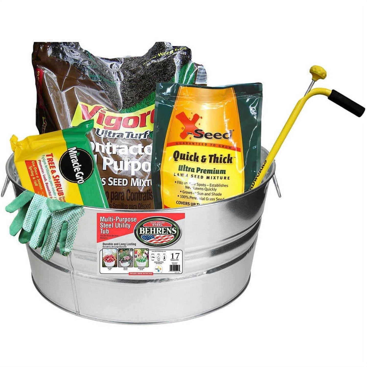 Behrens 17 gal Round Galvanized Steel Tub