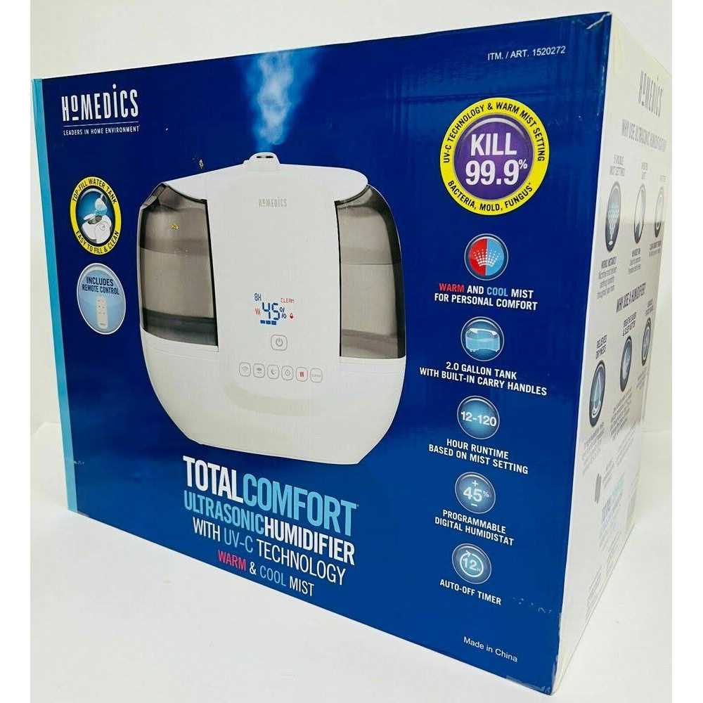 HoMedics TotalComfort Ultrasonic Humidifier with UV-C Technology