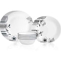 Corelle Floral Noir Dinnerware Set