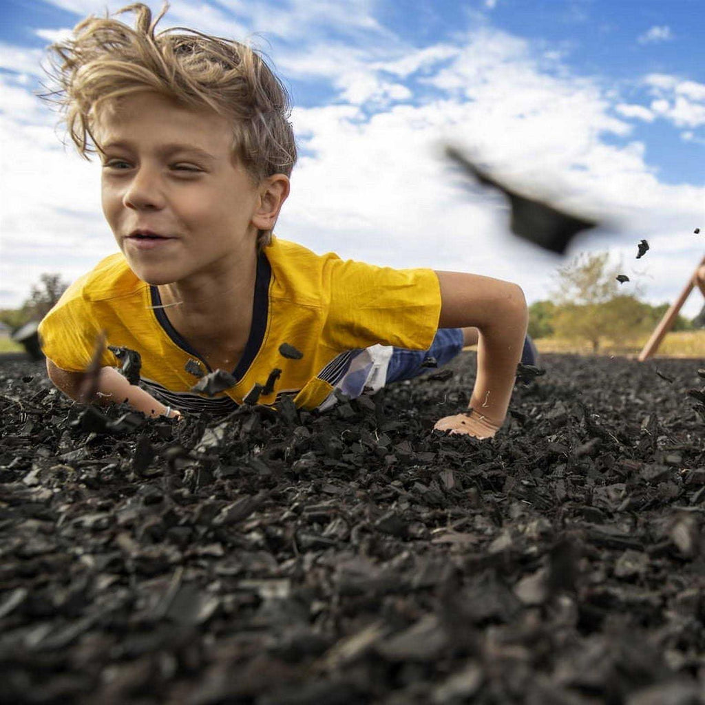 NuScape Black 0.8 cu. ft. Rubber Mulch Nuggets