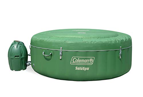 Coleman SaluSpa Iatable Hot Tub Spa, Green & White