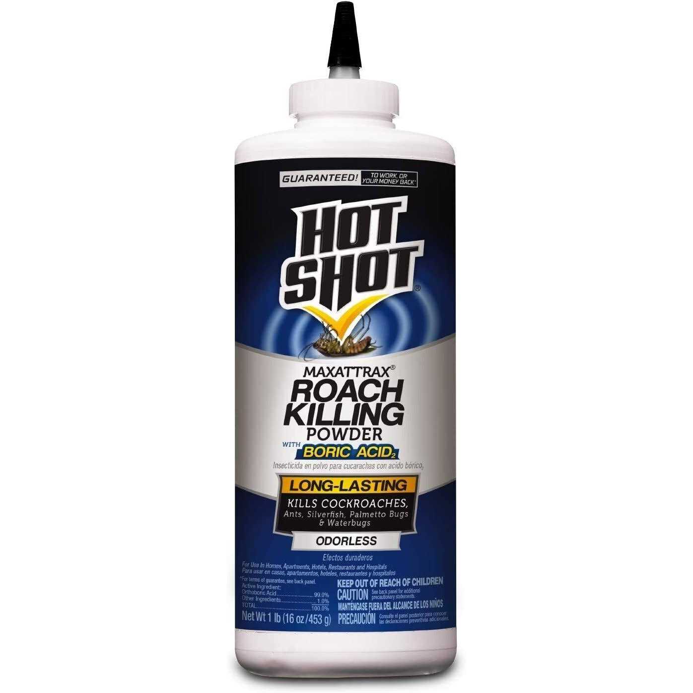 Hot Shot MaxAttrax Roach Killing Powder with Boric Acid