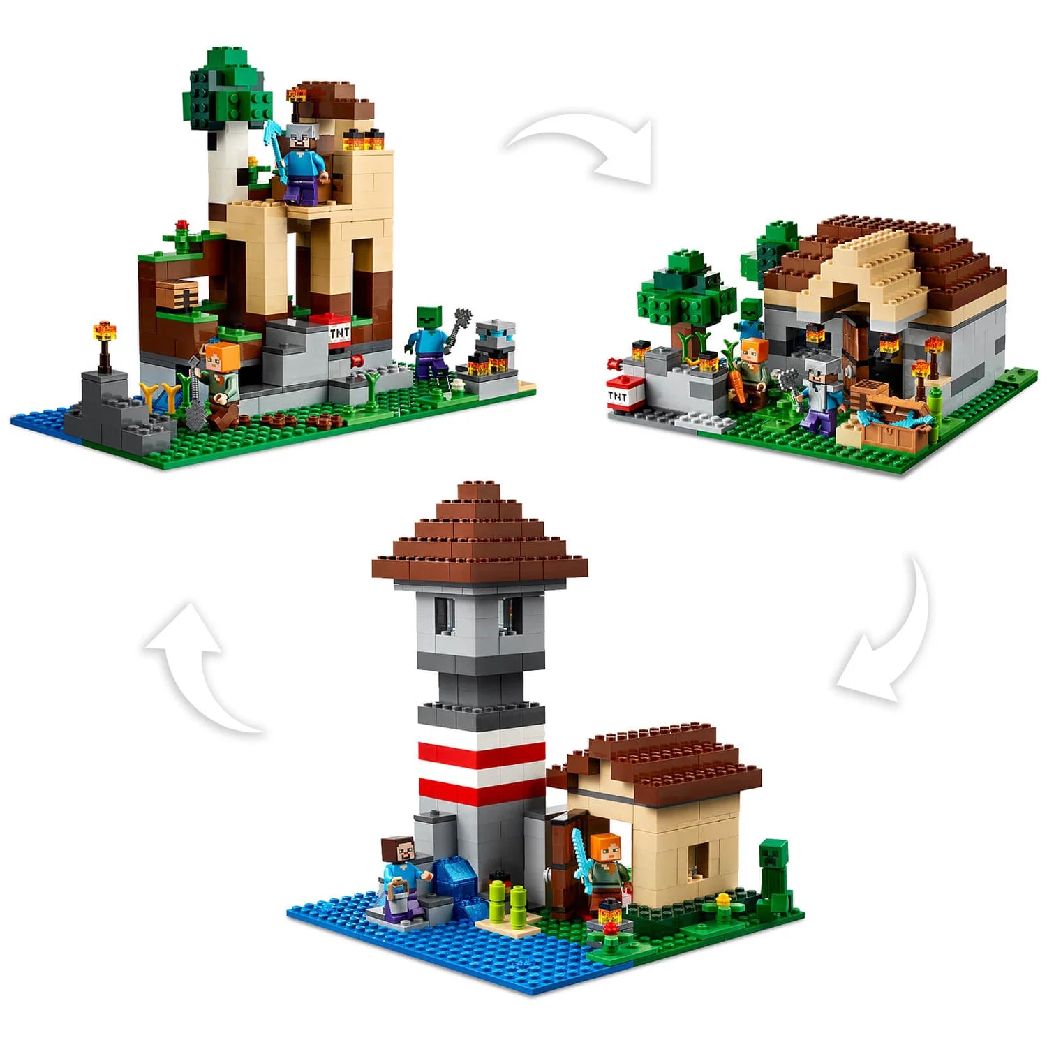 LEGO Minecraft: The Crafting Box 3.0 Fortress Farm Set (21161)