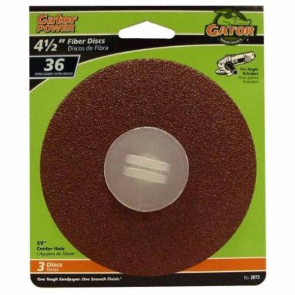 Gator 4-1/2 In. 36 Grit Fiber Disc (3-Pack)