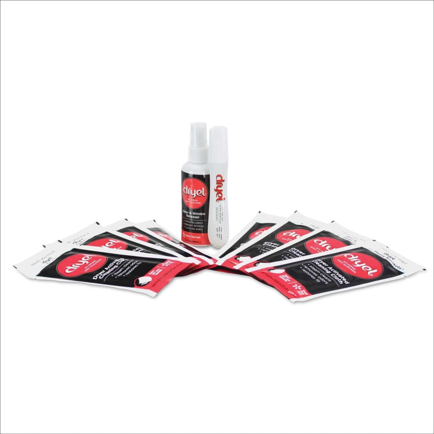 Dryel At-Home Dry Cleaner Refill Kit, Includes Dry Cleaning Cloths and To-Go Stain Removal Pen
