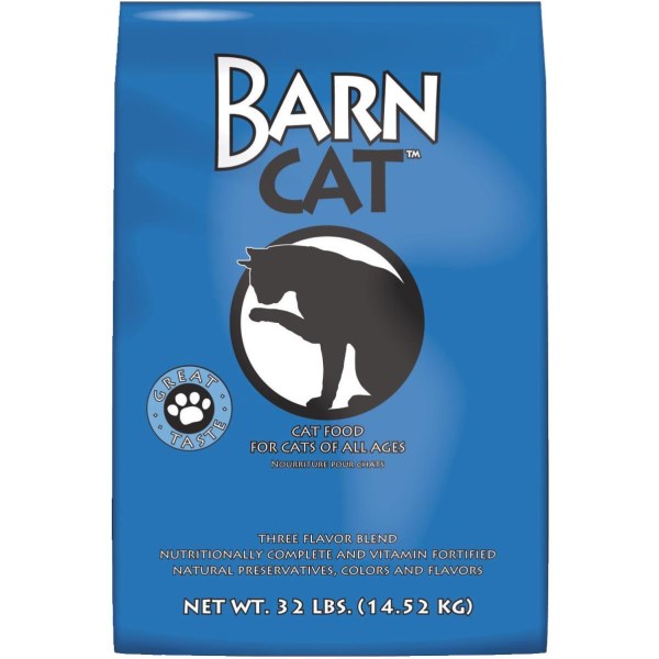 Kent Barn Cat 32 Lb. Chicken, Pork, & Fish Flavor All Ages Dry Cat Food
