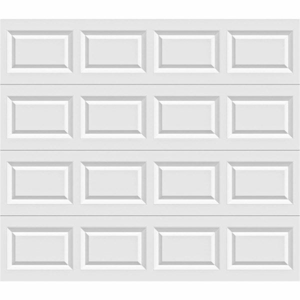 Holmes Bronze Series 9 Ft. W x 7 Ft. H White Steel Garage Door w/Extension Springs