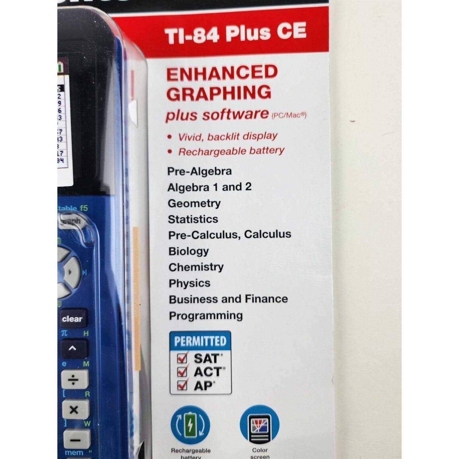 Calculator Graphing Texas Instruments Ti-84 Plus CE