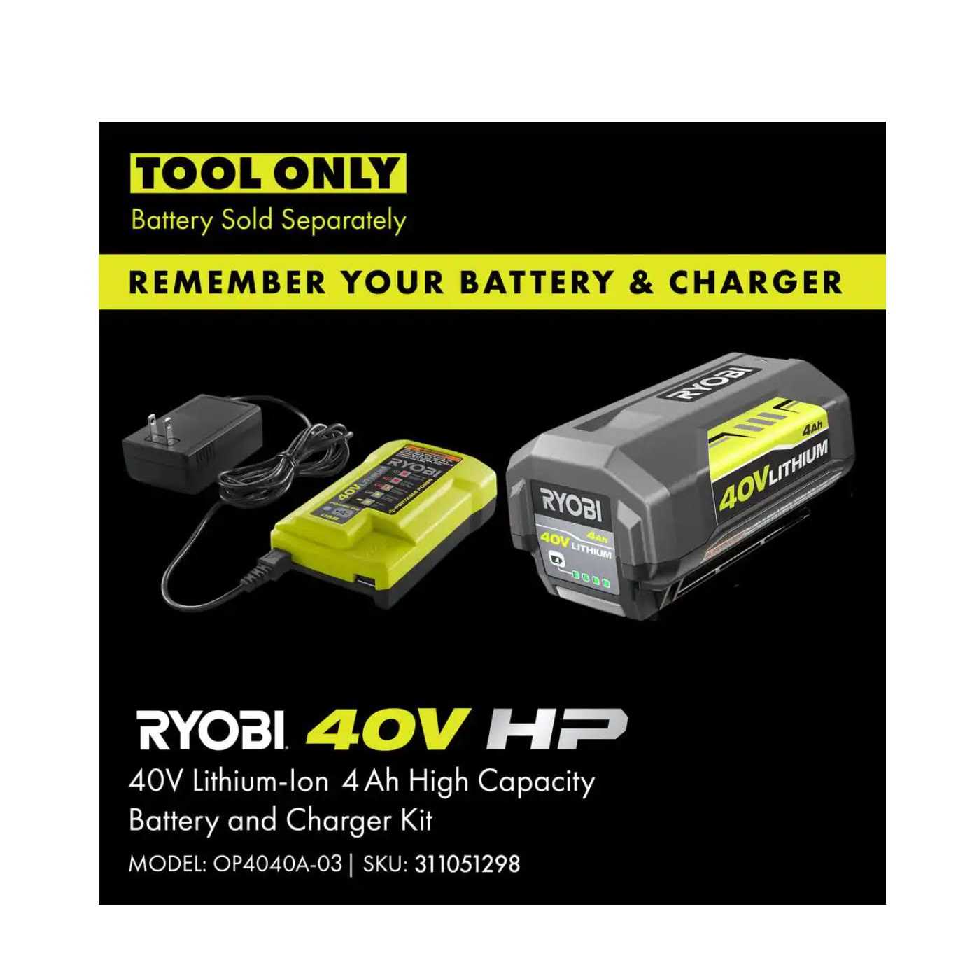 RYOBI 40V Brushless 16 in. Cordless Battery Chainsaw