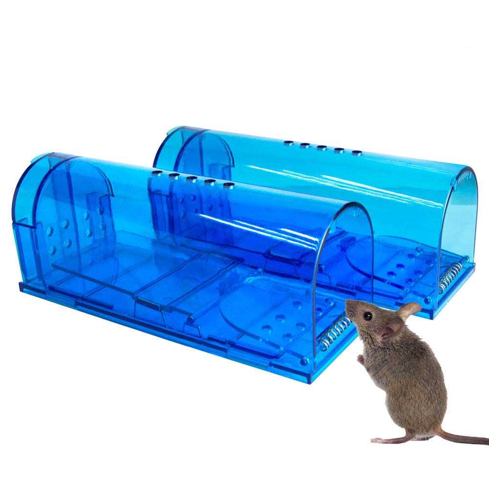Humane Mouse Trap Catch and Release Mouse Traps That Work 2 Pack mice Trap No Kill for mice/Rodent Pet Safe Best Indoor/Outdoor