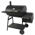 Expert Grill 28 Offset Charcoal Smoker Grill with Side Firebox